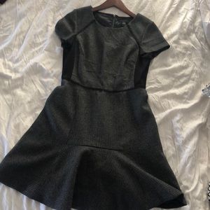 J. Crew Black Patterned Dress